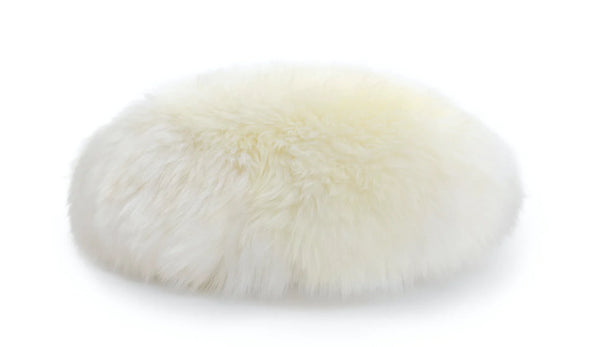 Virgin Australian Sheep Fur 16” Round Pillow VSF16DPLS P