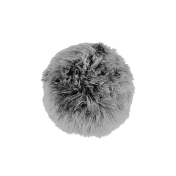 Virgin Australian Sheep Fur 16” Round Pillow VSF16DPLS P