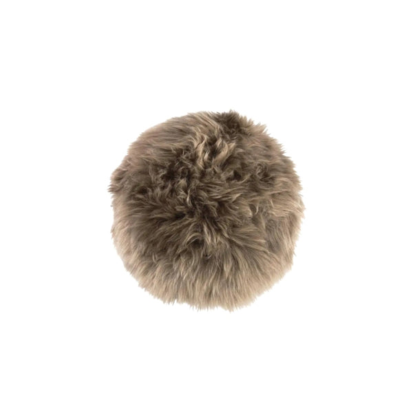 Virgin Australian Sheep Fur 16” Round Pillow VSF16DPLS P