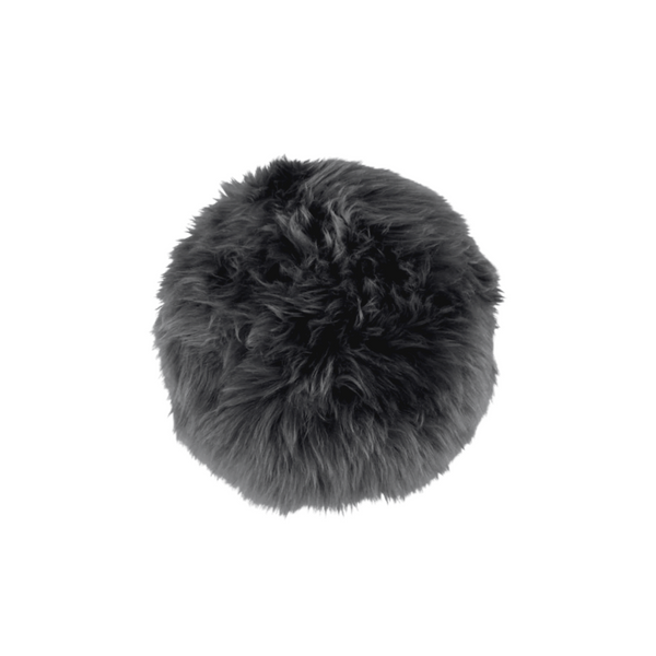 Virgin Australian Sheep Fur 16” Round Pillow VSF16DPLS P