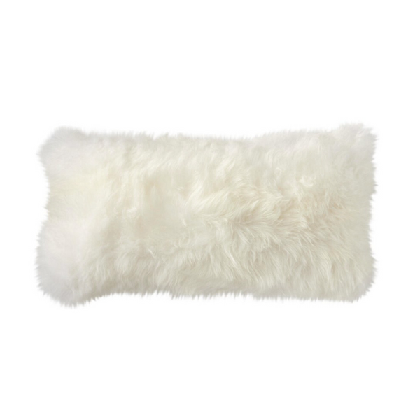 Virgin Australian Sheep Fur 12”x20” Lumbar Pillow VSF1220PLS P